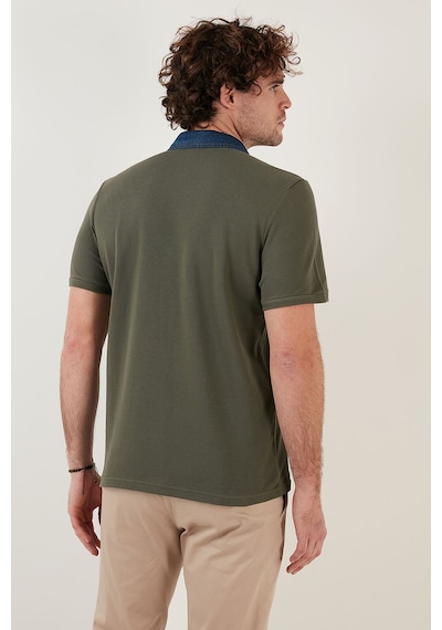 Buratti % 100 Pamuk Düğmeli Regular Fit Erkek Polo Yaka T Shirt 5902134 Haki