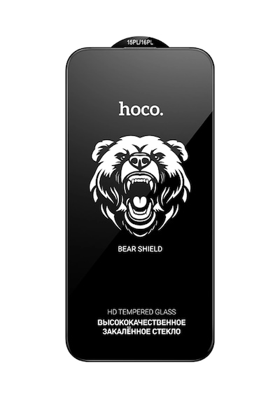 Hoco. Apple İphone 16e Bear Shield Hd Cam Ekran Koruyucu - Siyah