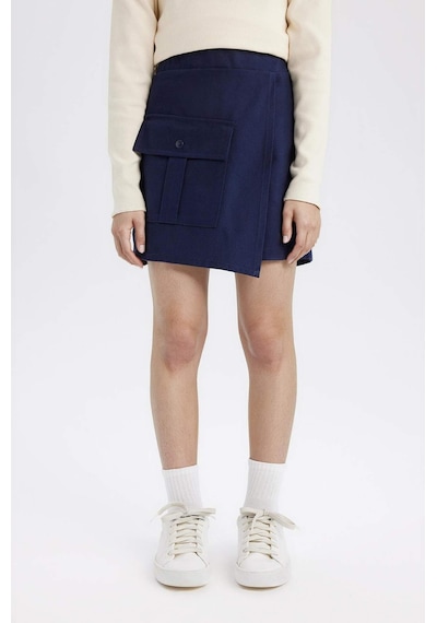 DeFacto Kız Çocuk Gabardin Cepli Şort Etek D9220A825SPNV251