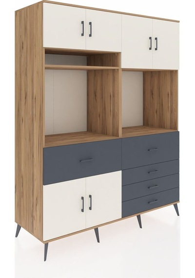 Kronos Gardrop 7 Raflı 5 Çekmeceli 6 Kapaklı 176x59x221 Çam-aytaşı/antrasit Aytaşı/antrasit Kronos Gardrop 7 Raflı 5 Çekmeceli 6 Kapaklı 176x59x221 Çam-aytaşı/antrasit Aytaşı/antrasit