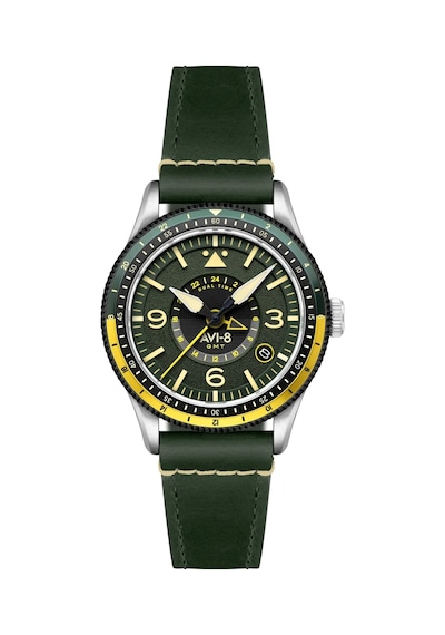 Avı-8 Flyboy Airmaster Gmt Av-4128-03 Otomatik Erkek Kol Saati Altın