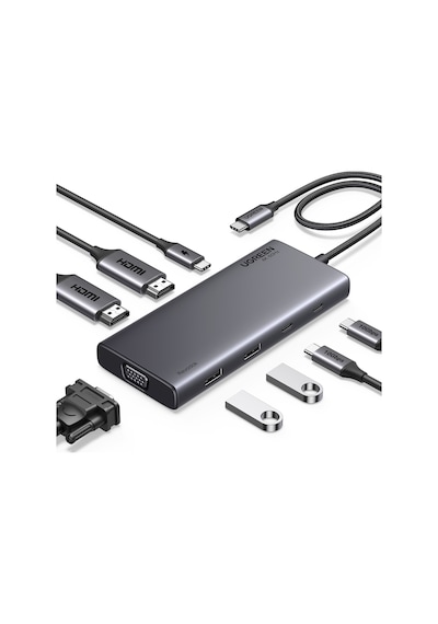 Ugreen 35588 8'i 1 Arada Usb 3.0 100w Pd Port Çoklayıcı Hub, 35588