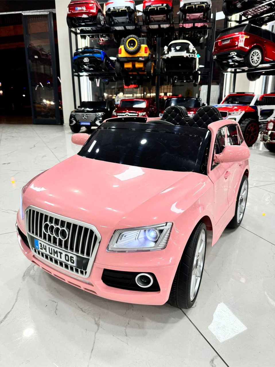 Oyuncaksepeti Öykü Bebek Dünyası Audi Suv O-7 Yaş 12 Volt Pembe
