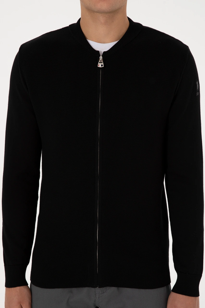U.s. Polo Assn. Erkek Siyah Hırka Triko 50307813-vr046 Siyah