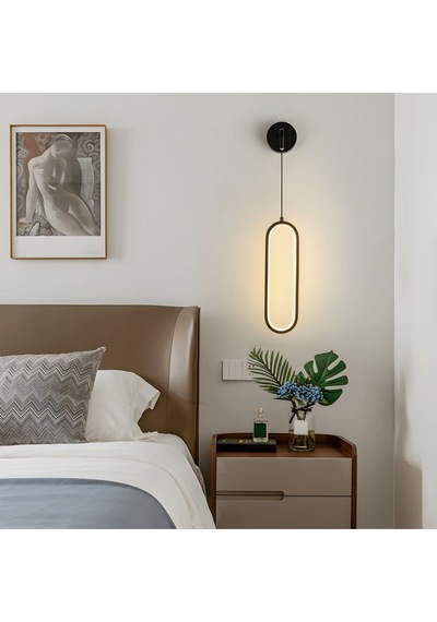 Elips Sarkıt Model Led Beyaz Işık Ultra Power Avize Aplik Aavizee