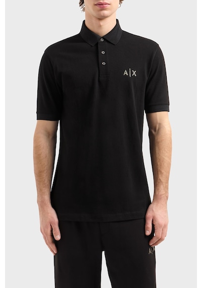 Armani Exchange Erkek Polo Yaka T Shirt Xm000330 Af10366 Uc001 Siyah Siyah