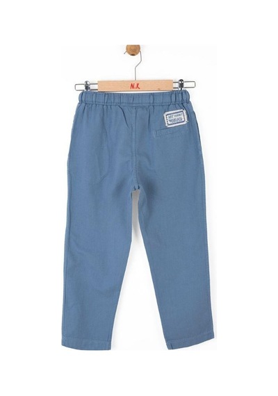 Nk Kids Erkek Çocuk Pamuklu Beli Lastikli Pantolon-13825-indigo İndigo
