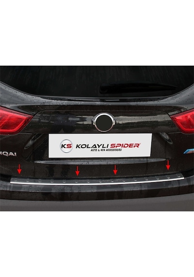 Nissan Qashqai J11 Arka Tampon Eşiği Krom 2014-2017