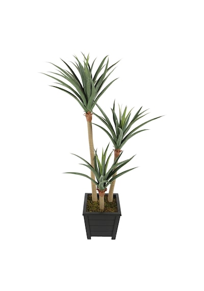 Yapay Çiçek Deposu Yapay 3 Gövdeli Yucca Ağacı Artificial Foilage 150 Cm