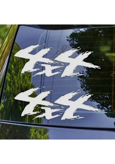 4x4 Off Road Sticker Yapıştırma 2 Adet
