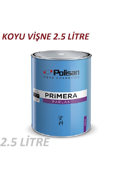 Polisan Primera Koyu Vişne Sentetik Boya 2.5l İç Ve Dış Mekan
