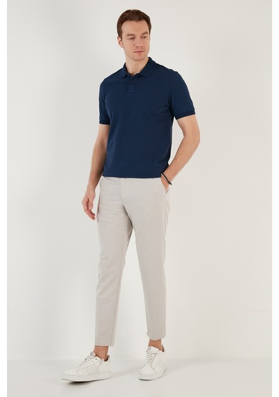 Buratti Pamuklu Regular Fit Düğmeli Erkek Polo Yaka T Shirt 5902739 Indigo