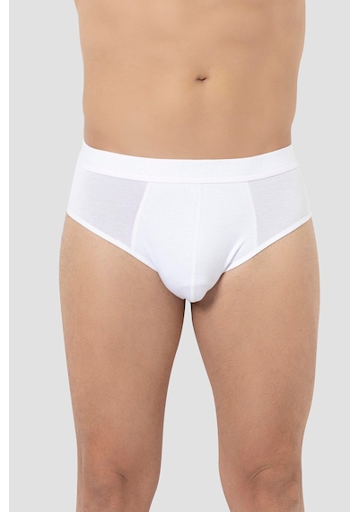 Arma Yıldız Erkek Bambu Slip Külot Düz Beyaz 3'lü Paket Beyaz