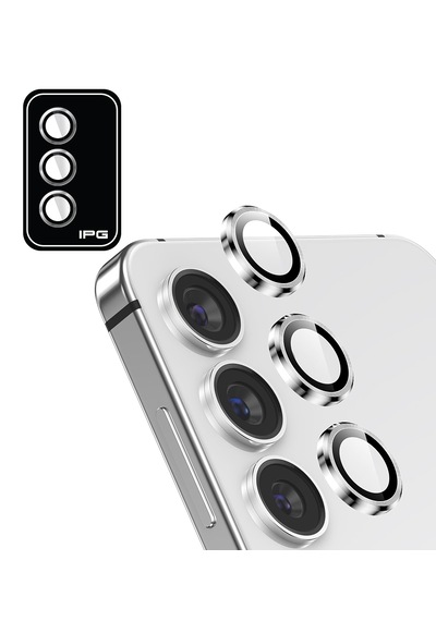 Galaxy Uyumlu S25 /s24 Plus Ipg Kamera Lens Koruyucu Alüminyum - Gümüş