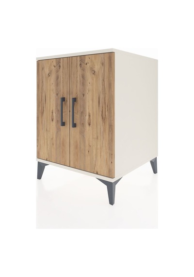 Kronos Komodin Tek Raflı 2 Kapaklı 60x59x80 Aytaşı-çam Aytaşı