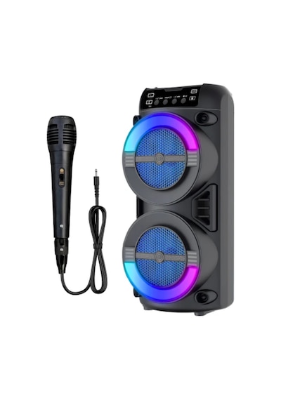 Rgb - 379 - Işıklı Bluetooth Hoparlör Kablosuz Tnabilir - Csmo-tex - Stereo Speaker