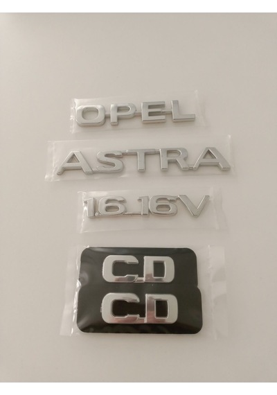Opel Astra 1.6 16v Yazı Cd Kapı Yazısı Astra G Yazı 4lü Set Krom Nikelaj Kaplama