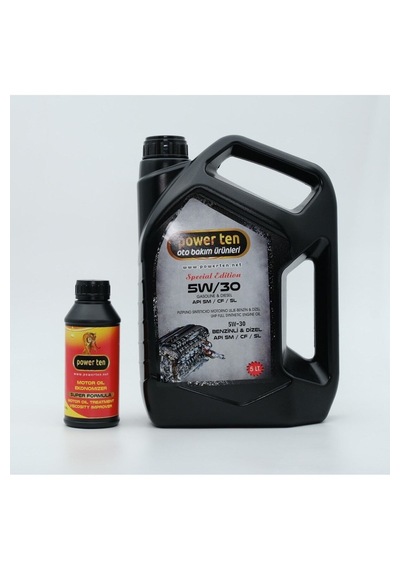 Power Ten 5w30 Motor Yağı 5 Litre + Motor Yağ Katkısı