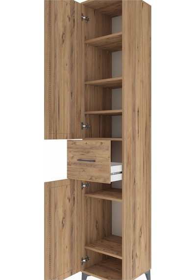 Hyperion Dolap 6 Raflı Tek Çekmeceli 2 Kapaklı 44x44x243 Çam-çam Atlas Çam Hyperion Dolap 6 Raflı Tek Çekmeceli 2 Kapaklı 44x44x243 Çam-çam Atlas Çam