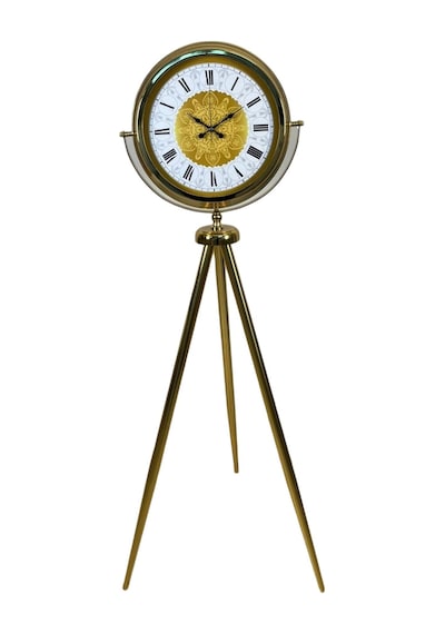 Gold Osmanlı Motifli Tripod Ayaklı Saat Diğer