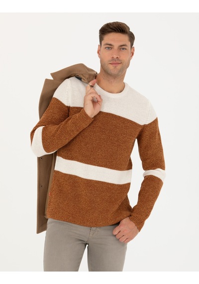 Pierre Cardin Erkek Bej Triko Kazak 50278098-vr011 Bej