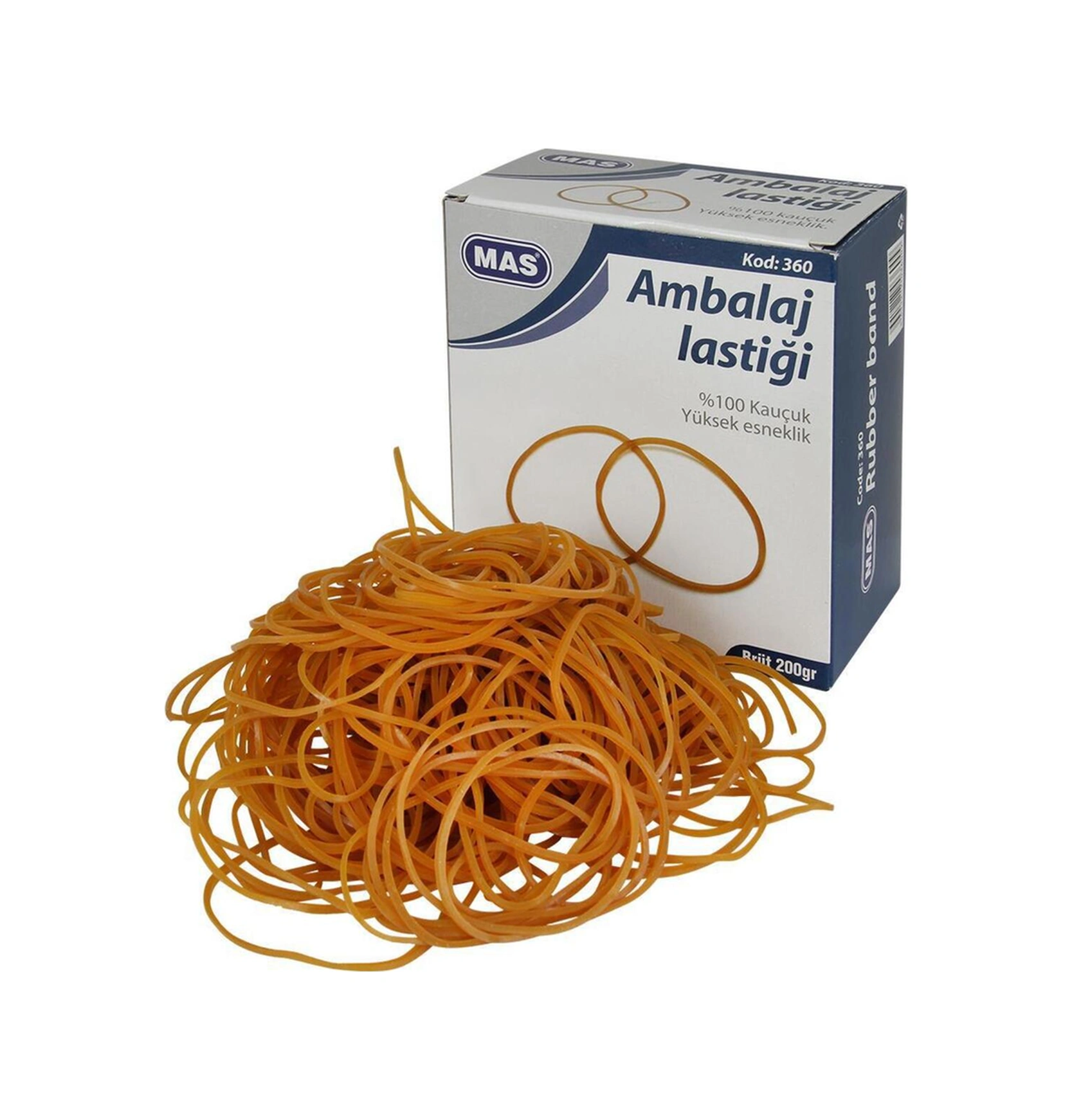 360 Ambalaj Lastiği %100 Kauçuk 200 G - Standart