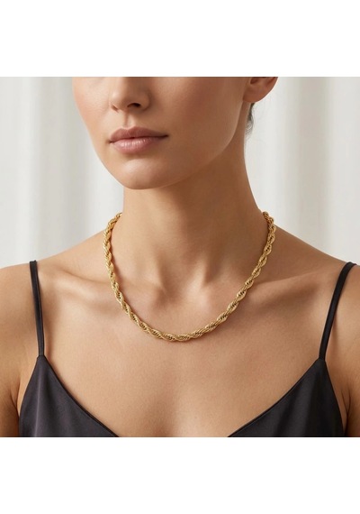 Burgu Kolye Gold Renk