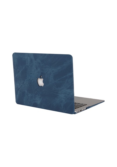 Apple Uyumlu MacBook Air Kılıf 13 İnç Kaplama Fabric01 Kumaş Eski Usb'li Model 2010-2017 A1369 A1466 İle Lacivert