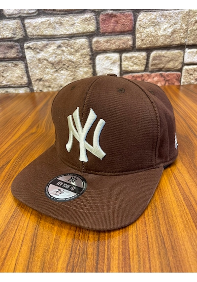 Hamze Ny New York Nakış Hip-hop Snapback Rapper Basket Beyzbol Şapka Cap Kahverengi