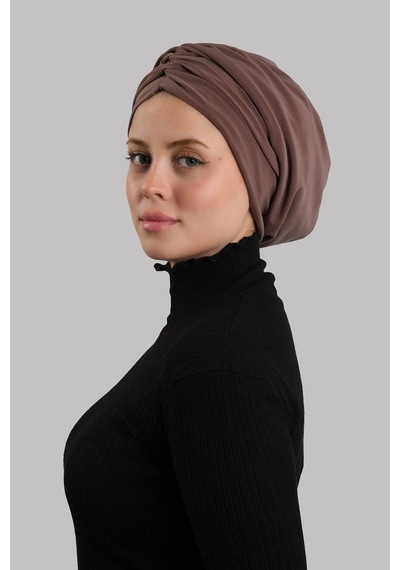 Hürrem Bone Vizon Drapeli Salaş Tesettür Bone Sandy Büzgülü 2315 10