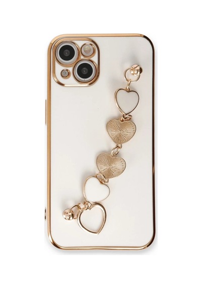 İphone 14 Plus Kılıf Esila Silikon - Beyaz
