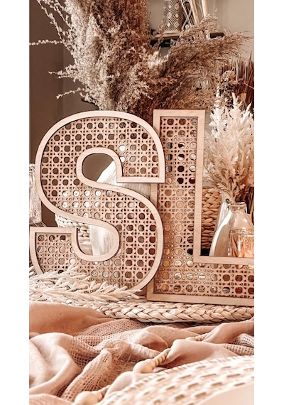 Dekoratif Rattan Desenli İsimli Kapı Ve Duvar Süsü