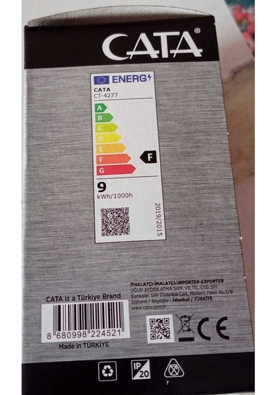 Ct-4277 Led Ampül 6400k 9w E27 Beyaz Işık 10 Adet 9w 60w 850 Lm