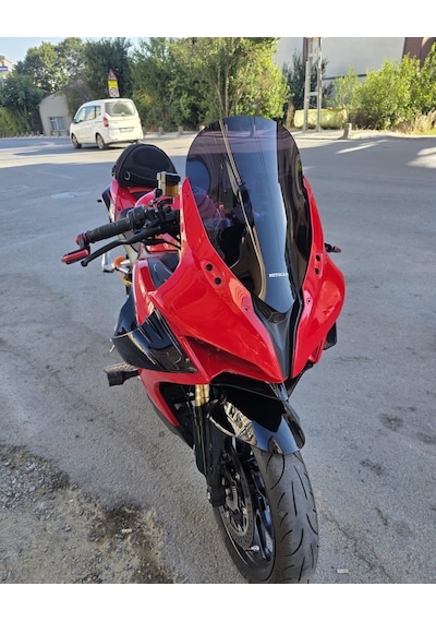 Motocam Qj Srk 25 R Ön Cam 2023-2026 Model 42cm Siyah Renkli 4mm