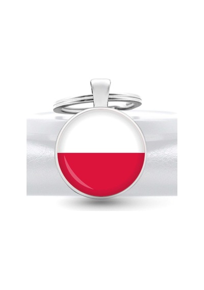 Tamgacrafts Polonya Poland Bayrağı Metal Anahtarlık Ülke Temalı Hediyelik Çok Renkli