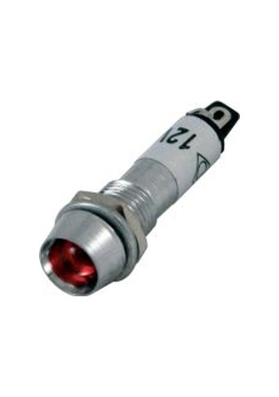 Ic-225 Sinyal Lambası 8Mm Metal 12 Volt-Sarı
