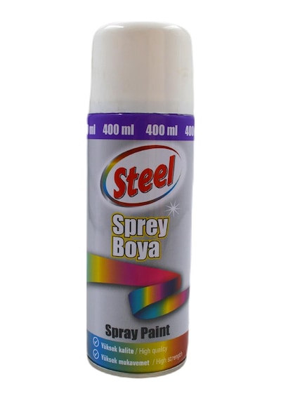 Steel Sprey Boya 400 ML Beyaz
