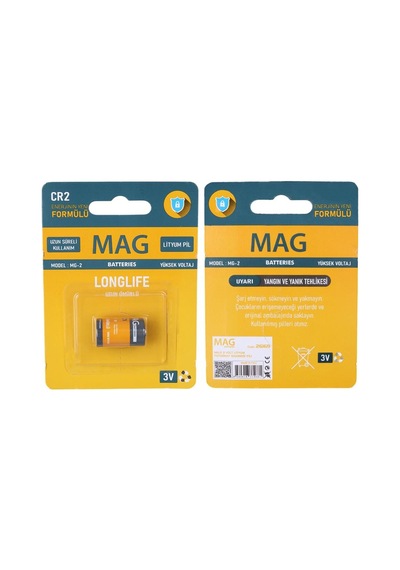 Mag Batteries Mg-2 Cr2 3 Volt Lityum Fotoğraf Makinesi Pili