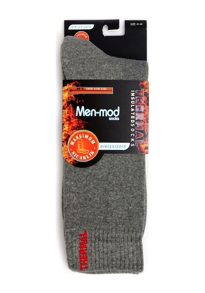 Menmod Erkek 5 Li Asorti Paket Dikişsiz Termal Çorap 644005-41-44-5 Li Paket Bej