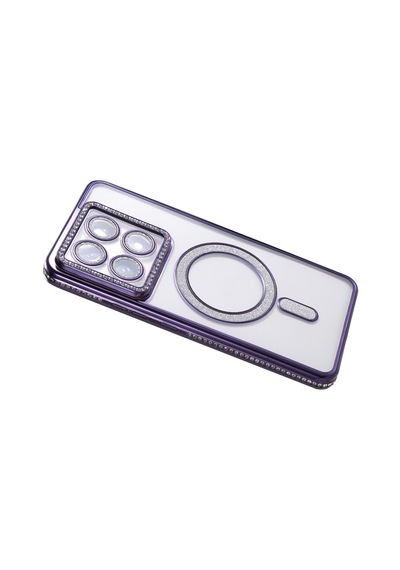 Xiaomi Mi 14t Pro Uyumlu Joke Simli Magneticsafe Kılıf - Derin Mor