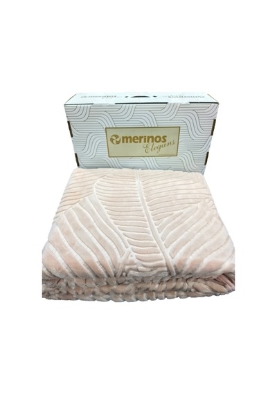 Elegance Emboss Tek Kişilik Battaniye Pudra Çok Renkli