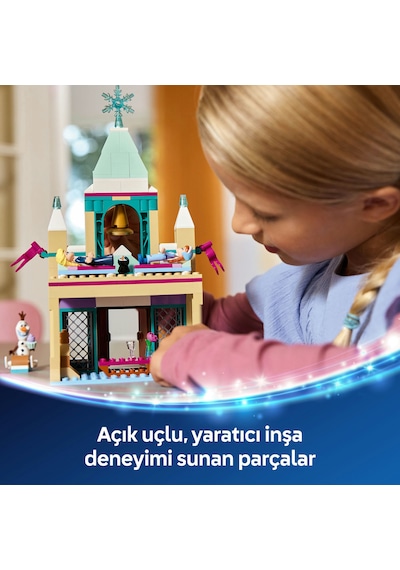LEGO® ǀ Disney Frozen Arendelle Karlar Ülkesi Şatosu 43265 - 5 Yaş ve Üzeri Prenses Seven Çocuklar için Yaratıcı Oyuncak Yapım Seti (177P)