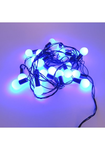Misket Yılbaşı Ağaç Bahçe Ip Süs Aydınlatma 20 Led Işık 3M 3 Renk