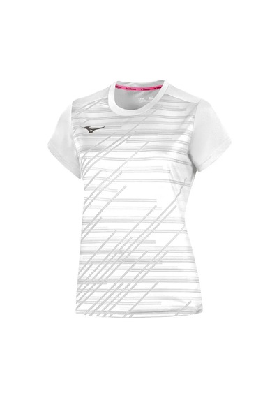 Mizuno Chiba Tee Kadın Tişört Beyaz Çok Renkli
