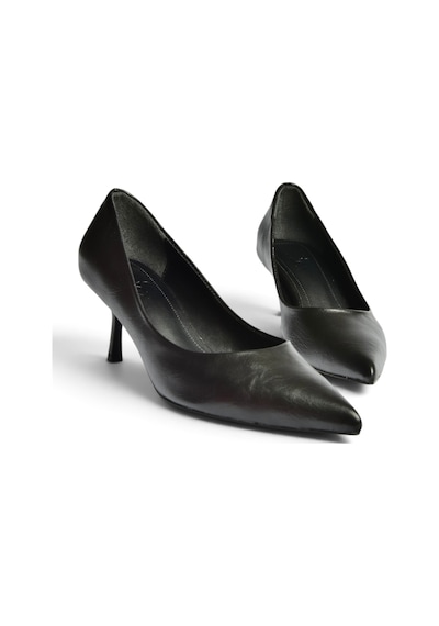 Fox Shoes Z676070009 Siyah İnce Topuklu Kadın Stiletto Ayakkabı