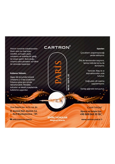 Cartron Oto Kokusu Sprey Paris 150ml