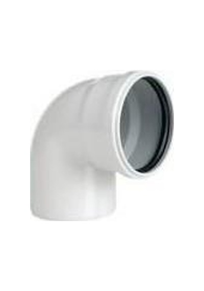 Pvc Kapalı Dirsek 125x87 Beyaz