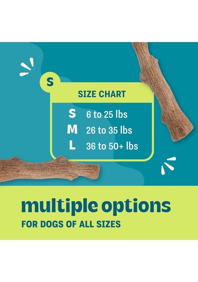 Petstages Kızılcık Ahşap Alternatif Köpek Çiğneme Oyuncağı, Küçük