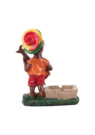 Jamaikalı Adam Reggae Figürlü Küllük Para Anahtar Kasesi Masaüstü Dekoratif Biblo Yeni Ev Hediyesi B