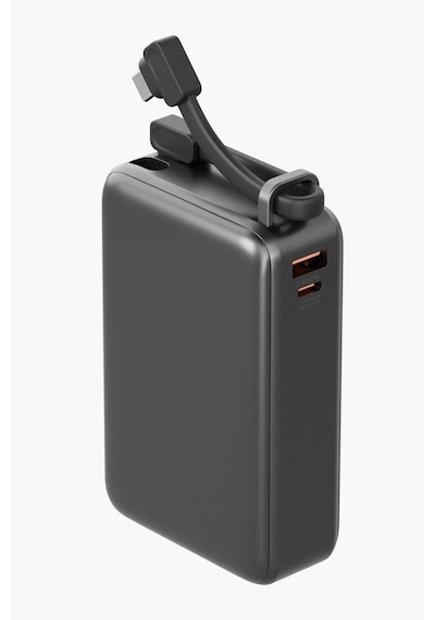 Compac Ultra67 20.000 Mah 2 Adet 67w Type-c Ve 18w Usb Ekstra 100w Kablolu Hızlı Şarj Powerbank Koyu Gri